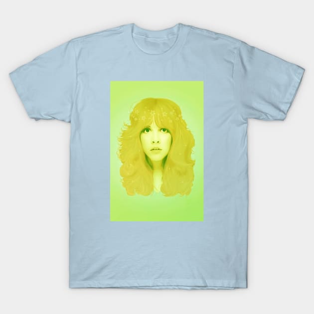 Stevie Nicks Green T-Shirt by secukupnya